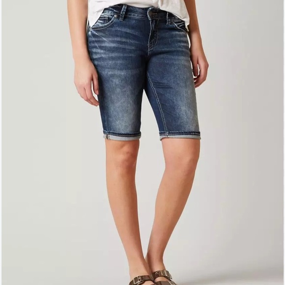 Bermuda Shorts Silver Jean Co Shorts Bermuda Shorts Short Denim